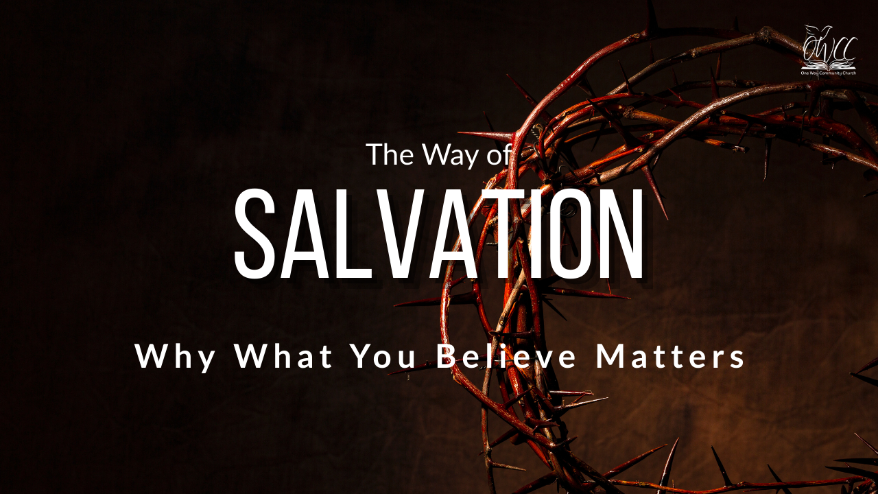 crown of thorns, it matters what you believe. salvation