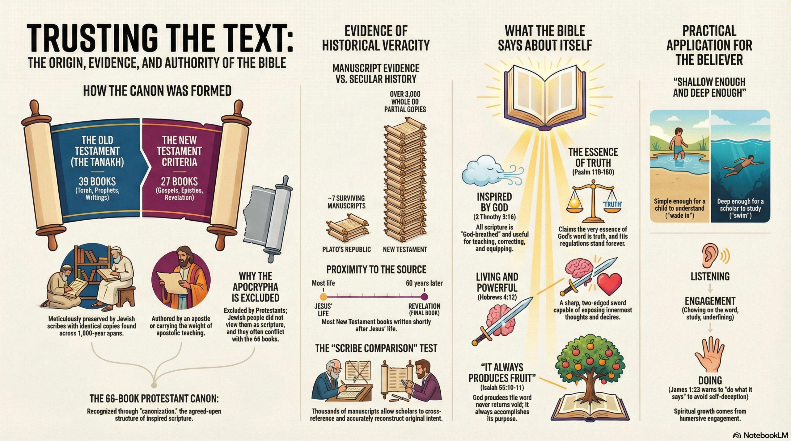 Can We Trust the Bible Historical Evidence Infographic OWCC One Way Community Church Robinson Texas