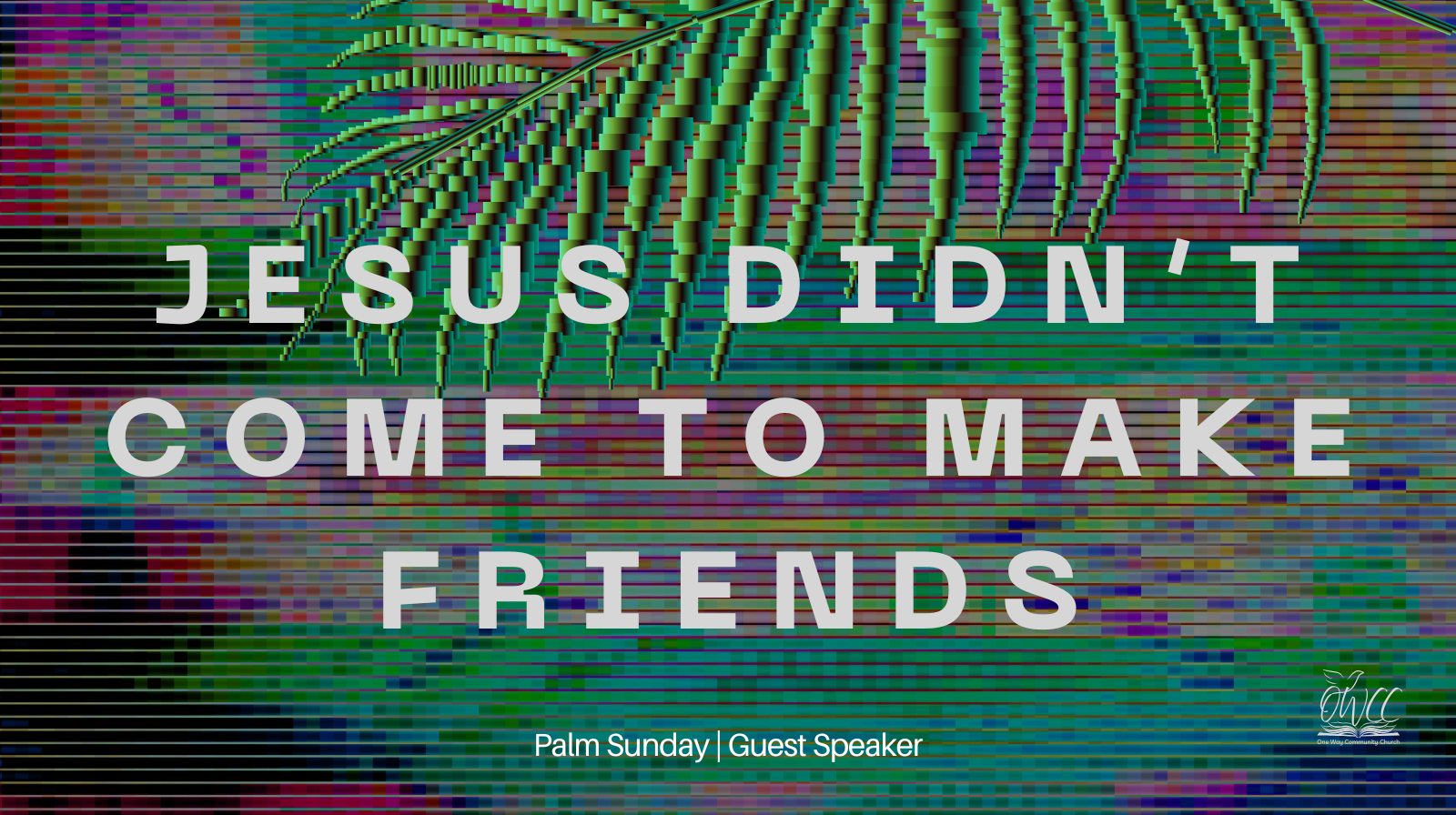 Palm Sunday Jesus Didn't Come to Make Friends