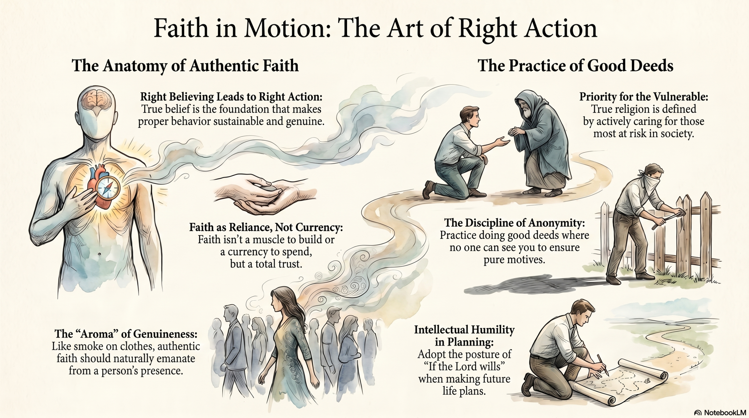 Principles_of_Authentic_Faith Infographic Faith and Works OWCC Robinson Texas One Way Community Church Pastor Dustin Woolam